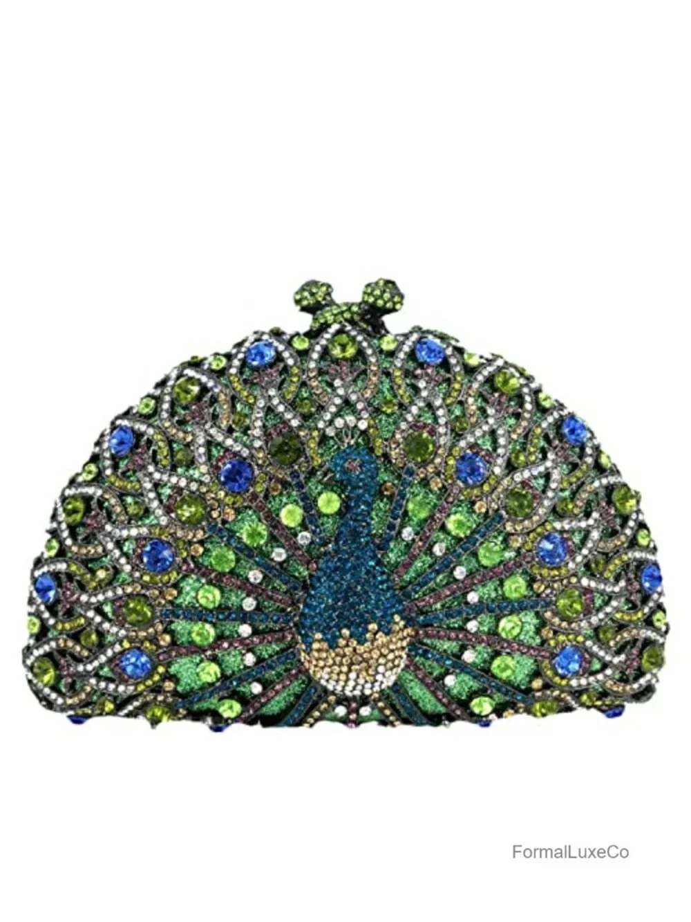 Crystal Rhinestone Clutch Purse, Evening Bag for Wedding Party, Detachable Chain